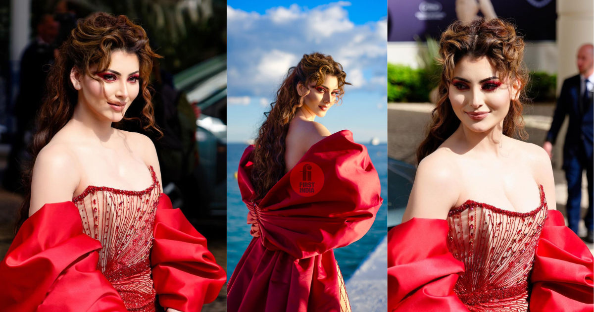 77th Festival de Cannes: Urvashi Rautela sets a new world record, dons the biggest ball gown ever in history designed specially by Tunisian fashion designer Souhir El Gabsi